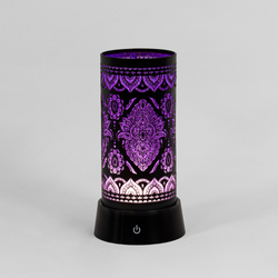 Lotus Silhouette Lamp Purple