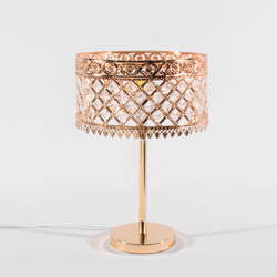 Freya & Sol Gold Crystal Beaded Table Lamp