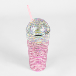 Glitter Bedazzle Cup Pink Ombre