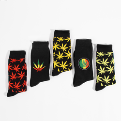 Cheech & Chong Leaf Socks 5 Pack